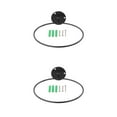 thumbnail image 2 of Destyer Basketball Ball Hand Holder Wall Mount Display Metal Storage Rack Black 18cm 2Set, 2 of 6