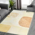 thumbnail image 4 of Haperlare Boho Rug Contemporary Aesthetic Area Rugs for Bedroom Living Room Office Minimalist Abstract Area Rugs Modern Area Rug, 5' x 7' Yellow Beige, 4 of 6