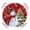White Red, variant on Round Fitted Tablecloth with Elastic Edge, Navy Blue Christmas Waterproof Table Cloth Table Cover for 45"-54" Tables, Snowman Xmas Tree Ball Gifts Winter Tablecloths for Dining Picnic Party Outdoor
