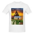 thumbnail image 4 of Bingfone Fall Village Scenery Men'S Loose Fit Short-Sleeve Pocket T-Shirt, 4 of 7