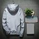 thumbnail image 4 of Chaqueta Umfun para hombre, regalo de otoño, impermeable, cortavientos, transpirable, con capucha, gris XL, 4 of 5