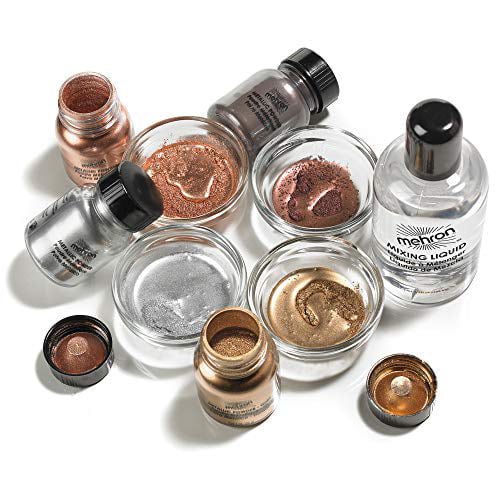  Mehron Makeup Mixing Liquid, Water Resistant For All Day Wear, Multi-Use Makeup Transformer, Eyeliner Mixing Medium