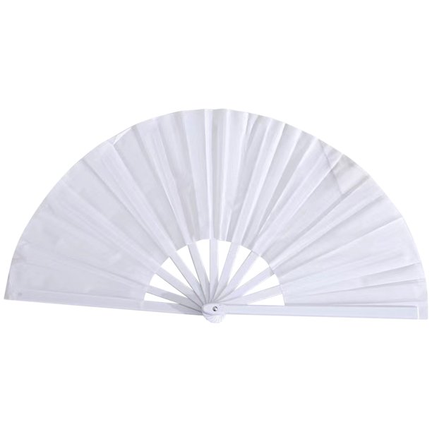 Abanico plegable brillante de 33 cm con bolsa, ventilador magnético de succión, abanico de Kung Fu para actuaciones de danza, abanico Hanfu antiguo para estudiantes, accesorio de fiesta, decoración
