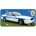 thumbnail image 1 of Ford Crown Victoria TAG01 Police Car Novelty Auto License Plate, 1 of 2