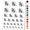 Black, variant on This Way Script Text Arrow Pointing Water Resistant Temporary Tattoo Set Fake Body Art Collection - Dark Green
