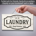 thumbnail image 3 of CounterArt "Laundry Help Wanted" Slatted Pallet Wood Wall Sign 12" by 6", 3 of 7