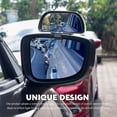 thumbnail image 6 of 1 Piece Car Blind Spot Mirror 360 Degree Adjustable Wide Angle Side Rear View Mirrors for SUVs Sedans Trucks Rectangular HD Glass Convex Rear View Accessories Fit, Silver, 6 of 14
