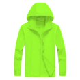 thumbnail image 2 of Womens Rain Jacket Waterproof, Yigetop Solid Color Trench Coat for Men and Women Waterproof Trench Coat Women Green L, 2 of 5