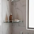 thumbnail image 3 of Repisa Esquinera Para Baño De Vidrio Acero Inoxidable Hi307 Plateado, 3 of 3