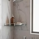 thumbnail image 3 of Repisa Esquinera Para Baño De Vidrio Acero Inoxidable Hi307 Plateado, 3 of 3