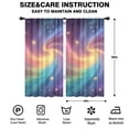 thumbnail image 2 of Blackout Kids Curtains,Colorful Tie Dye Nebula Pattern Childrens Insulated Curtains Set Of 2,Bedroom Essentials,Toddler Room Decor 42"x84", 2 of 5