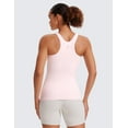 thumbnail image 2 of CRZ YOGA Butterluxe Tank Tops for Women Racerback Workout Padded Yoga Athletic Camisole with Built in Bra, 2 of 5
