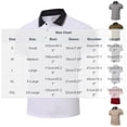 thumbnail image 3 of IhhxPro Men's Short Sleeve Collared Shirt with Button Detail Quick Dry Tee for Work or Casual Wear S-2XL, 3 of 5
