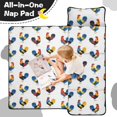 thumbnail image 4 of Rooster and Silhouette White Pattern Teens Toddler Nap Mat with Pillow, Sleeping Mat Bag for Preschool Daycare 59"x22", 4 of 6