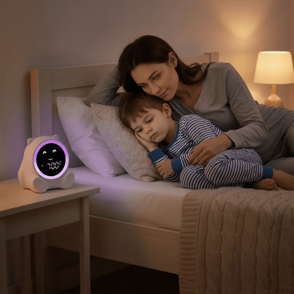 Pali Kids Sleep Training Clock with Color-Coded Wake Light, Countdown Timer & Reward Drawer, Ages 2–7