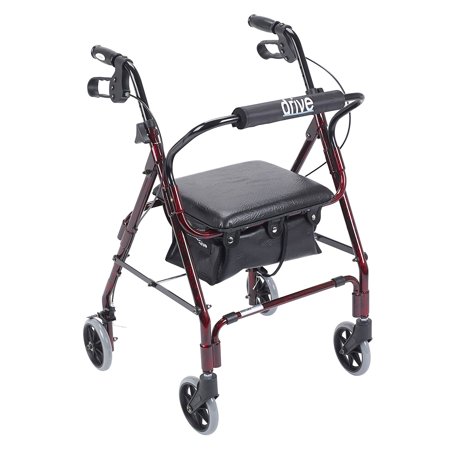 Mimi Lite Walker Rollator, Flame Red