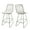 Light Brass Finish/ Ivory, variant on GDF Studio Lilith Indoor 26.25" Iron Counter Stools, Set of 2, Gray, Ivory