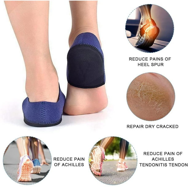 Junsice s 1 Pair Heel Protector For Plantar Fasciitis Tendinitis Achilles Tendon With Soft Silicone Gel Pad Heel Protector Calcaneal Spur Ankle Prote
