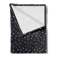 thumbnail image 2 of Spaceship Soft Flannel Fleece Throw Blanket, Science Fiction Themed Comet Alien Atom on Starry Background Fantasy Art Print, Cozy Plush for Indoor and Outdoor Use, 50" x 70", Multicolor, by Ambesonne, 2 of 5
