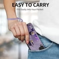 thumbnail image 6 of Phone Case for Samsung Galaxy A42 5G Wallet Cover with Tempered Glass Screen Protector and Lanyard Wrist Strap Slim Stand Card Holder Slot Leather Cell A 42 G5 42A S42 4G 2021 Women Men Purple, 6 of 14