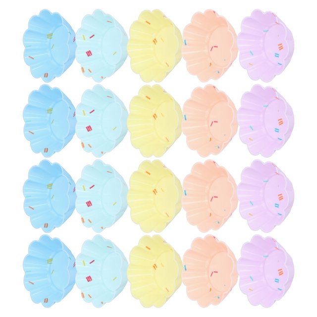 Revestimientos de silicona Bling Bling para cupcakes 20 piezas