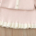 thumbnail image 5 of Tiijoy Girls Elegant Bow Knit Cardigan Jacket Skirt Outfits Spring Clothes Set, Sizes 5-6, 5 of 8