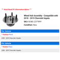 thumbnail image 2 of Wheel Hub Assembly - Compatible with 2018 - 2019 Chevy Impala, 2 of 2