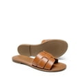 thumbnail image 4 of DREAM PAIRS Women's Dressy Slide Sandals Comfortable Slip On Flat Sandals Open Round Toe Casual Summer Sandals, 4 of 6