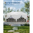 thumbnail image 5 of Riedhoff 10x20 ft Pop up Canopy Tent Outdoor Canopy,With 6 Sidewalls & Portable Roller Bag,White, 5 of 7