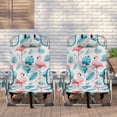 thumbnail image 4 of 63*65*82cm Short Flamingo Patterned Oxford Beach Chair Featuring Strong Aluminum Tubing for Comfortable Up to 100kg Support, 4 of 11