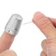 thumbnail image 4 of Dedal, protector de dedos para costura a mano, herramientas de costura DIY, plateado, 4 piezas, 4 of 6