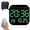 Green, variant on Hangable Standalone Square Clock - Large Digital Wall Clock with Remote Control, LED Display, Temperature & Date, Digital Clocks for Home, Office, Bedroom