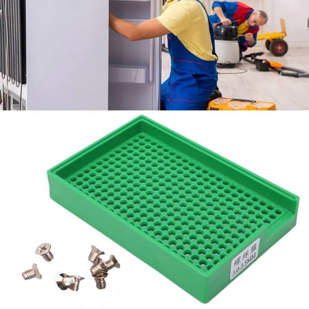 

Karlge Screw Arrangement Tray Screw Storage Tray Screw Arrangement Tray Multi V Shaped Hole Uniform Aperture Screw Organization Plate for Industrial Work