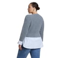 thumbnail image 2 of ELOQUII Women's Plus Size Cardigan Twofer Top, 2 of 3