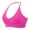 X1-Hot Pink, variant on Women's Halterneck Sports Bra Backless Deep V Neck Gym Bustier Adjustable Straps Breathable Yoga Top Push Up Comfort Workout Wear,Color: X1-Hot Pink Size: L