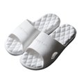 thumbnail image 2 of FAKKDUK Shower Slippers for Women and Men EVA Bathroom Pool Sandals Non Slip Comfy Soft Quick-drying Pillow Open Toe Slides Thick Sole Lightweight Spa House Shoes Indoor Outdoor, 240&White, 2 of 4