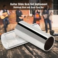 thumbnail image 4 of Garosa 2pcs Guitar Slide 6cm Stainless Steel and Glass Tone Bar Set Instrument Accessory Guitar Metal Slide Bass Slide, 4 of 7