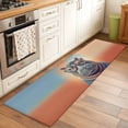 thumbnail image 2 of Runner Rug 2 x 6 Ft, Orange Blue Hippocampus Washable Non-Slip Floor Mat for Kitchen Hallway/Entryway, Funny Animals Modern Art Long Kitchen Runner Area Rugs for Living Room, Low-Profile, 2 of 8