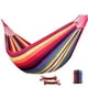 thumbnail image 3 of Xihbxyly Hamaca de Jardín, Cómoda Hamaca de Tela, Correas para Árboles Incluidas, Resistente, Soporta Hasta 300 Kg, Bolsa de Viaje Portátil Incluida, Ideal para Acampar y Relajarse, Ideal para Entusi, 3 of 5