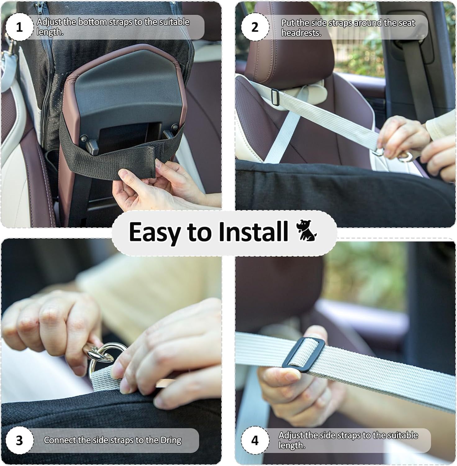 Center Console Dog Car Seat,Cat Car Seat,Small Dog Car Seat,Dog Car Seats For Small Dogs,Console Dog Car Seat,Cat Car Seat Center Console,Cat Seat For Car(Black 18in)Clearance from ANMUYUM