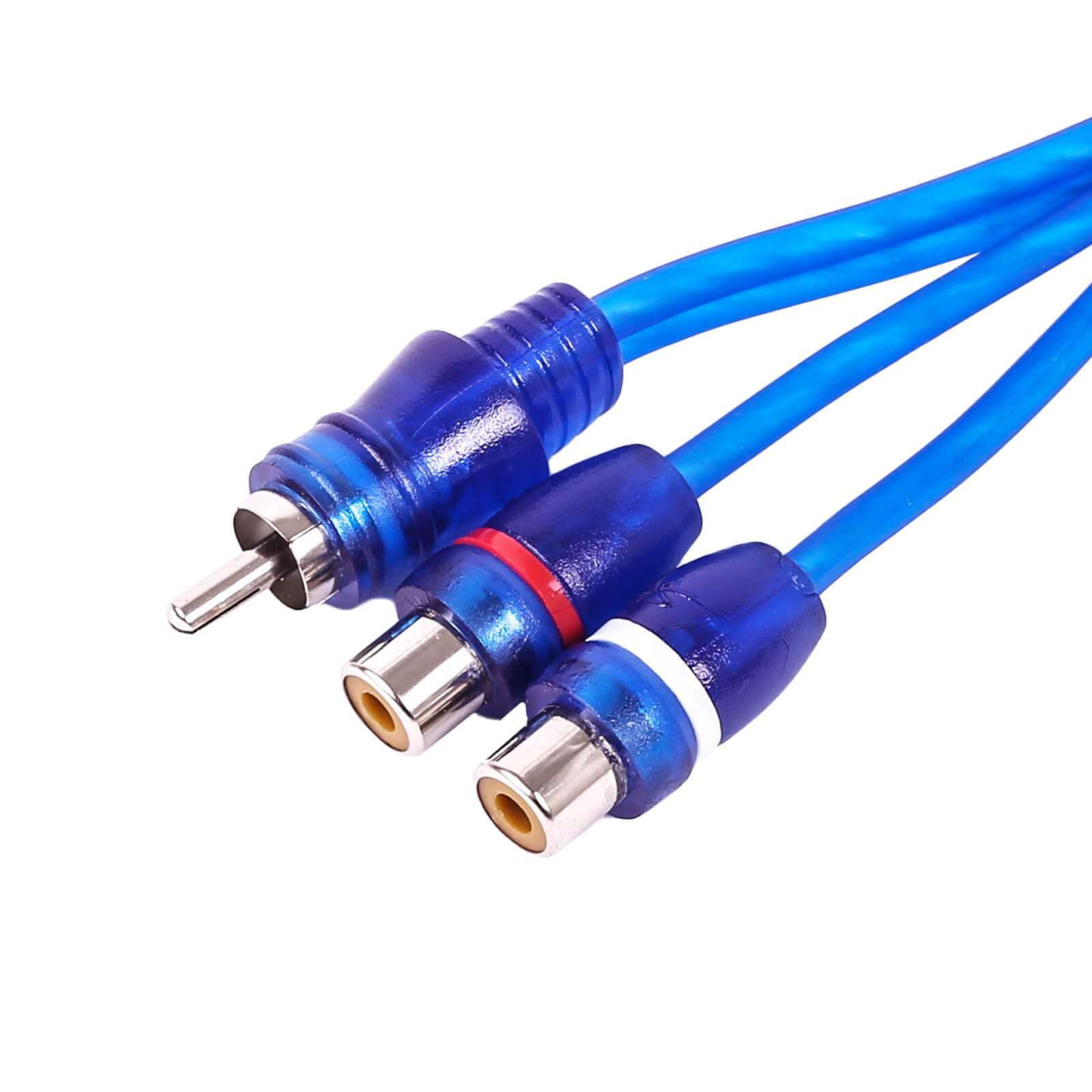 Trend nooit enkel en alleen Absolute RCA Audio Cable "Y" Adapter Splitter 1 Male to 2 Female Plug Cable  - Walmart.com