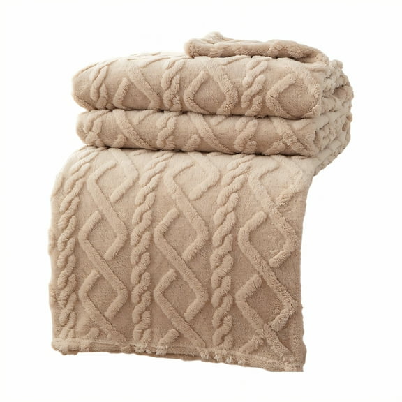 AUQ Throw Blanket,Tranquil Blanket Hug Bed Blanket,Simple Mood Throw Cute Blanket,Khaki,70*100cm