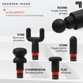 thumbnail image 5 of Sharper Image® Powerboost® Deep Tissue Percussion Massager 3.0, 5 Attachments, 6 Speed Settings, Black, 5 of 14