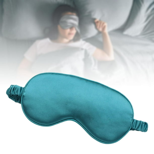 Parche de seda para dormir, sombra con correa ajustable, venda para los ojos, banda elástica ajustable, compresa fría de seda pura, parche para ojos , VERDE Fernando dormir con los ojos vendados