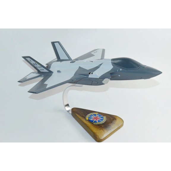 Lockheed Martin F-35A Lightning II 65th AGRS, 18" Mahogany Scale Model
