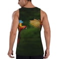 thumbnail image 3 of Haiem Hybrid Parrot in the Forest Men Workout Tank Top Gym Bodybuilding Sleeveless Muscle T Shirts Athletic Tank Breathable Workout Shirt-4X-Large, 3 of 9