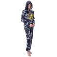 thumbnail image 6 of Harry Potter Womens' Hogwarts Houses Tie Dye Cropped Long Sleeve Hooded Jogger Pant Pajama Lounge Set, 6 of 6