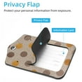 thumbnail image 3 of Square 2Pack PU Leather Polka Dot Cruise Luggage Tag with Privacy Cover and Stainless Steel Ring - Suitable for Travel Handbags Backpacks Luggage Tags, 3 of 6