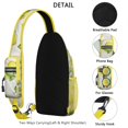 thumbnail image 3 of Crossbody Sling Backpack for Women Men Yellow Vintage Lemon Shoulder Sling Crossbody Casual Chest Bag for Travel Sports Running Hiking, 3 of 6