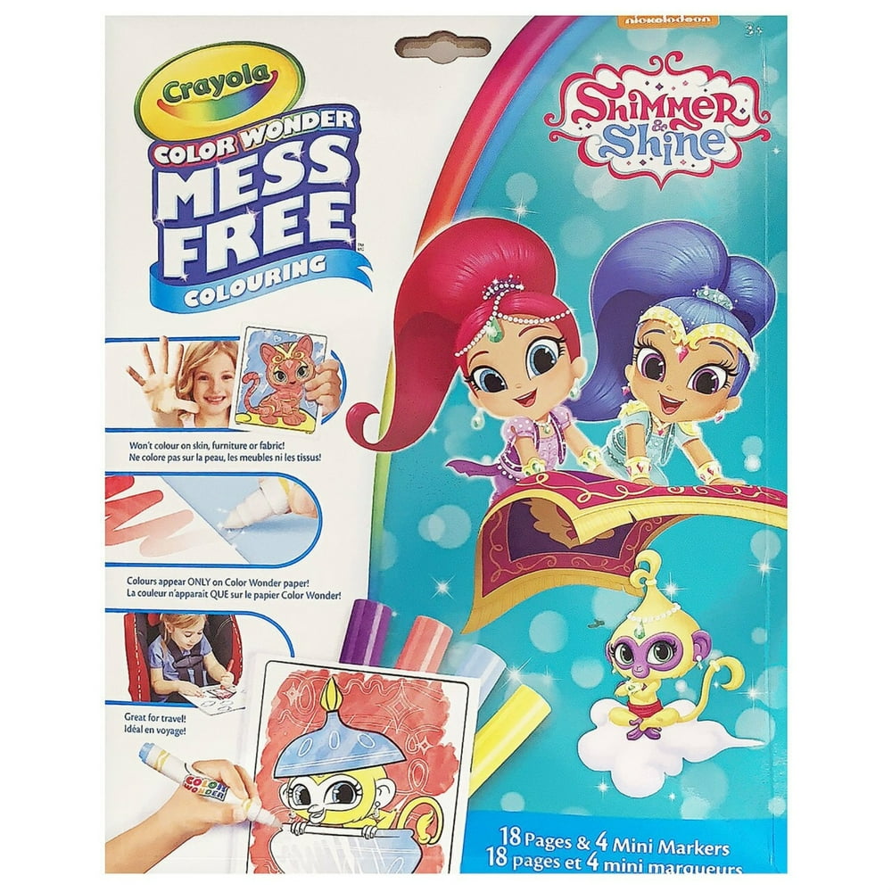 Crayola Color Wonder Mess Free Colouring Shimmer and Shine 18 pages